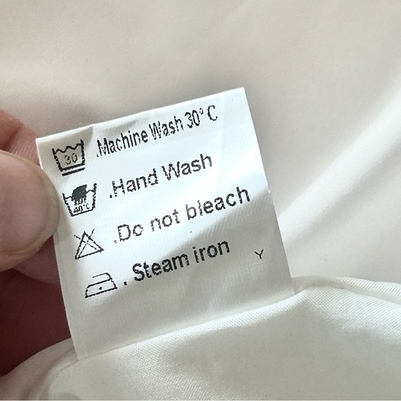 ANRABESS White Tiered Smocked Bodice Peasant Maxi Dress Size L Puff Sleeve Boho - Picture 11 of 14